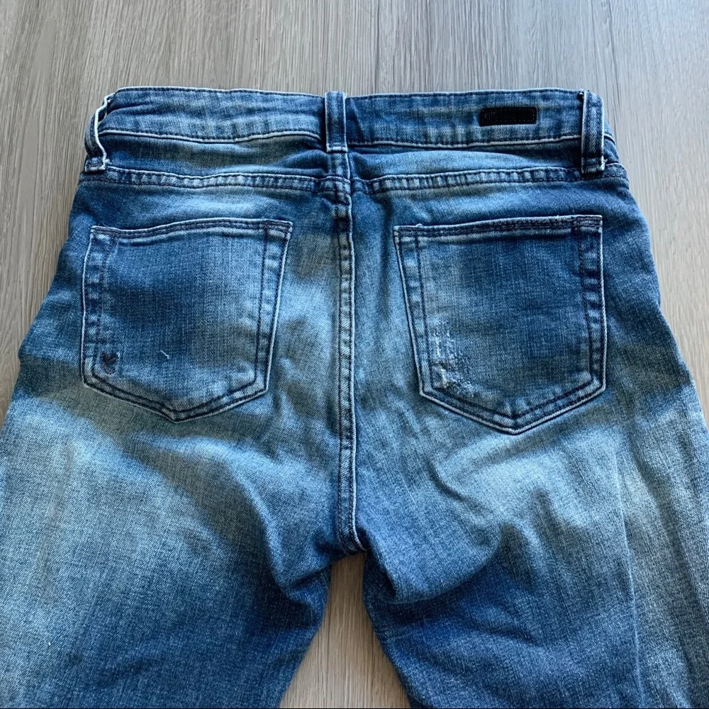 Kut from the Cloth Reese Ankle Straight Leg Distressed Jeans Blue - Picture 5 of 7